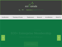 Tablet Screenshot of eco.ca